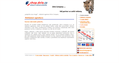 Desktop Screenshot of dela.cz