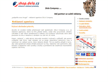 Tablet Screenshot of dela.cz
